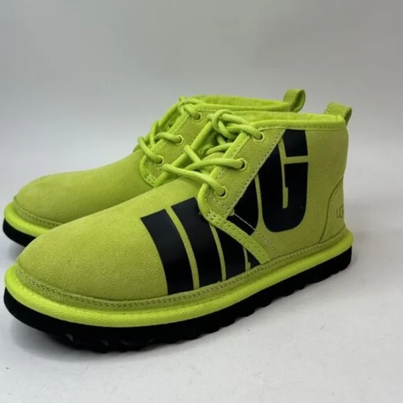 UGG Neumel Chukka Lime Green Women Boots Suede, Size 7 - Picture 2 of 8